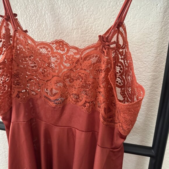 Vintage Rosa Puleo-Szule Lily of France Lace Satin Slip Dress - Picture 5 of 6